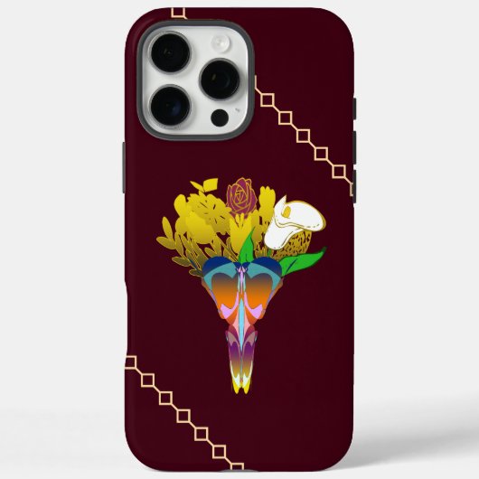 Art Deco Vase with Golden Flowers Case-Mate iPhone Hülle (Rückseite)