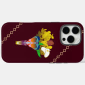 Art Deco Vase with Golden Flowers Case-Mate iPhone Hülle (Rückseite (Horizontal))