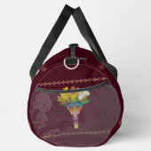 Art Deco Vase with Golden Flowers Duffle Bag (Rechts)