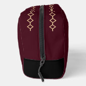 Art Deco Vase with Golden Flowers Waschbeutel (Rechts)