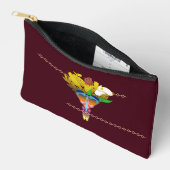 Art Deco Vase with Golden Flowers Zubehörtasche (Offen)