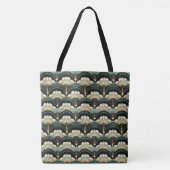 Art Deco Ventilator-Muster-Tasche Tasche (Vorderseite)