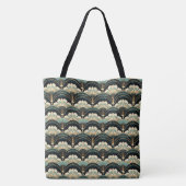 Art Deco Ventilator-Muster-Tasche Tasche (Rückseite)