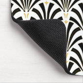 Art Deco Ventilatoren benutzerdefiniertes Muster Mousepad (Ecke)