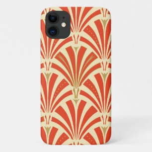 Art Deco Ventilatormuster - Mandarine orange Case-Mate iPhone Hülle