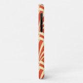 Art Deco Ventilatormuster - Mandarine orange Case-Mate iPhone Hülle (Hinten/Links)