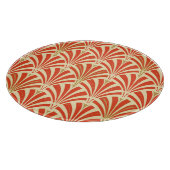 Art Deco Ventilatormuster - Mandarine orange Schneidebrett (Ecke)