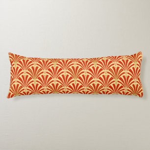Art Deco Ventilatormuster - Mandarine orange Seitenschläferkissen