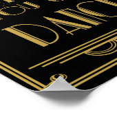 Art Deco Vertrauen Sie mir, dass Sie Party drucken Poster (Ecke)