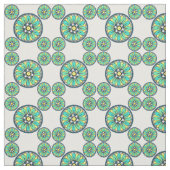 Art Deco Viktorianisch grüner Stil Stoff (Muster)