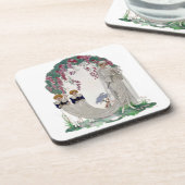 Art Deco Vintag Bridge Getränkeuntersetzer (Linke Seite)