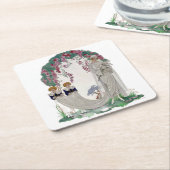 Art Deco Vintag Bridge Rechteckiger Pappuntersetzer (angewinkelt)