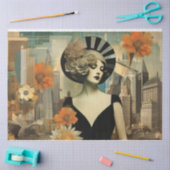 Art Deco Vintag Decoupage Seidenpapier (Basteln)