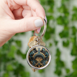 Art Deco Vintag Geometrische Elegante Schlüsselanhänger