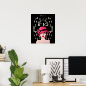 Art Deco Vintag Glam 1920er Lady Black Poster (Heimbüro)