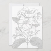 Art Deco Vintag Gold Hochzeit Einladung (Rückseite)