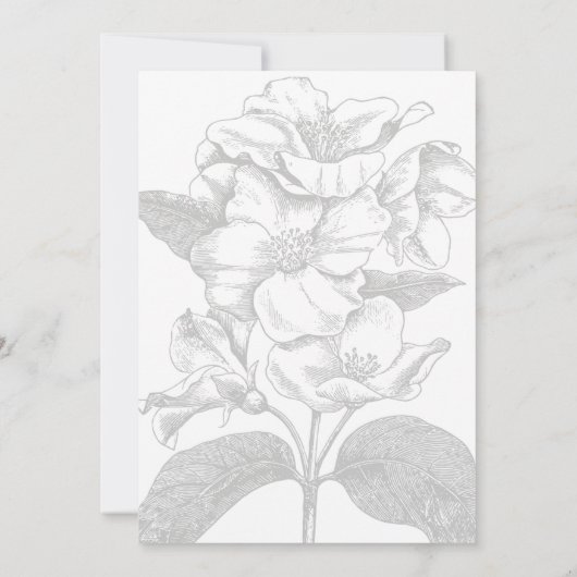 Art Deco Vintag Gold Hochzeit Einladung (Rückseite)