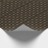 Art Déco, Vintag minimalistisches Muster. Geschenkpapier (Ecke)