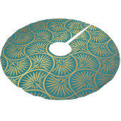 Art Deco Vintag Oriental Tapete Polyester Weihnachtsbaumdecke (Schrägansicht)