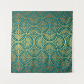 Art Deco Vintag Oriental Tapete Wandteppich (Vorderseite (Horizontal))
