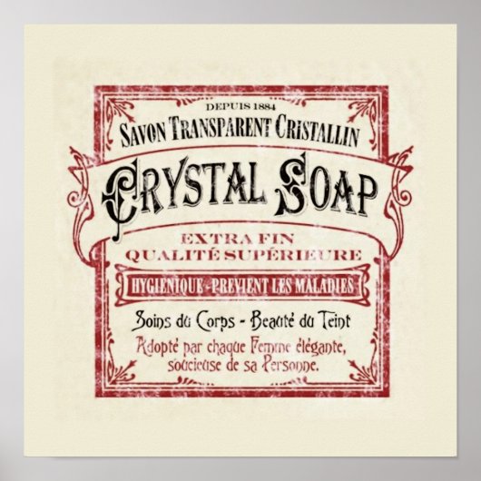 Art Deco Vintag Soap Poster (Vorne)