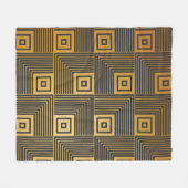 Art Deco Vintag Wallpaper Muster Fleecedecke (Vorderseite (Horizontal))