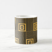 Art Deco Vintag Wallpaper Muster Kaffeetasse (Mittel)