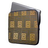 Art Deco Vintag Wallpaper Muster Laptopschutzhülle (Vorderseite Links)