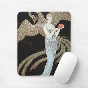 Art Deco Vintage 1920er Mode Flapper Phoenix Mousepad