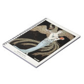 Art Deco Vintage 1920er Mode Flapper Phoenix Notizblock (Linke Seite)
