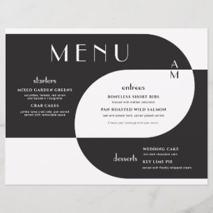 Art Deco Vintage Hochzeit Schwarz-weiß