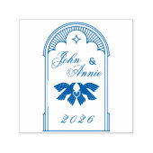 Art Deco Vintage Hochzeitsmarken Stempel (Design)