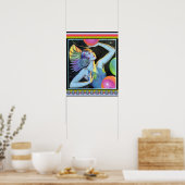 Art Deco Vintage Mädchen Poster (Küche)