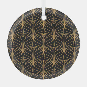 Art Deco, vintage minimalistisches Muster. Ornament Aus Glas