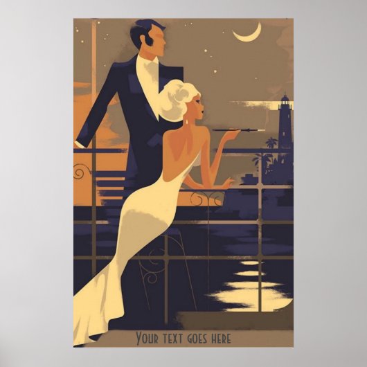 Art Deco Vintage Poster (Vorne)