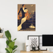 Art Deco Vintage Poster (Heimbüro)
