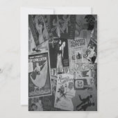 Art Deco Vintage Posters Hochzeit Einladung (Rückseite)