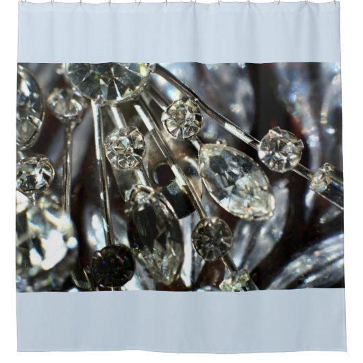 Art Deco Vintager Kristall Duschvorhang (Vorderseite)