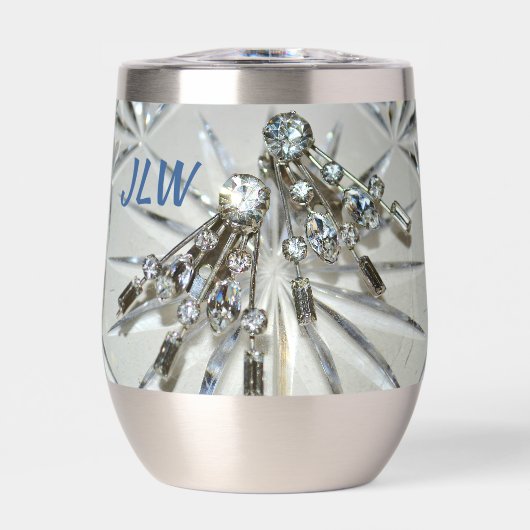 Art Deco Vintager Kristall mit Initialen (Vorderseite)