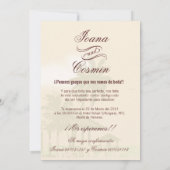 Art Deco Vintager Strand Hochzeit (Rückseite)