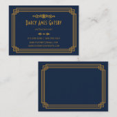 Art-Deco-Visitenkarten Visitenkarte (Vorne/Hinten)