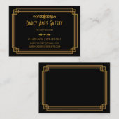 Art-Deco-Visitenkarten Visitenkarte (Vorne/Hinten)