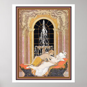 Art Deco von Barbier "Les Liaisons Dangereuses" Poster