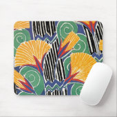 Art Déco von Seguy Golden Blume - Mousepad (Mit Mouse)