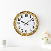 Art Deco Wall Große Wanduhr (Zuhause)