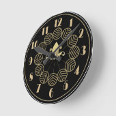 Art Deco Wallclock Runde Wanduhr (Winkel)