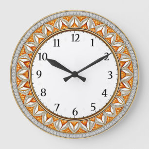 Art Deco Wand Große Wanduhr