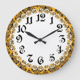 Art Deco Wand Große Wanduhr
