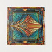 Art Deco Wandteppich (Vorderseite (Horizontal))