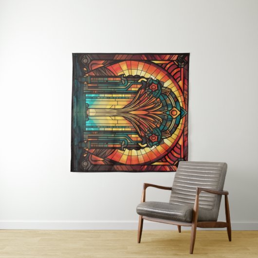 Art Deco Wandteppich (Beispiel (Horizontal))